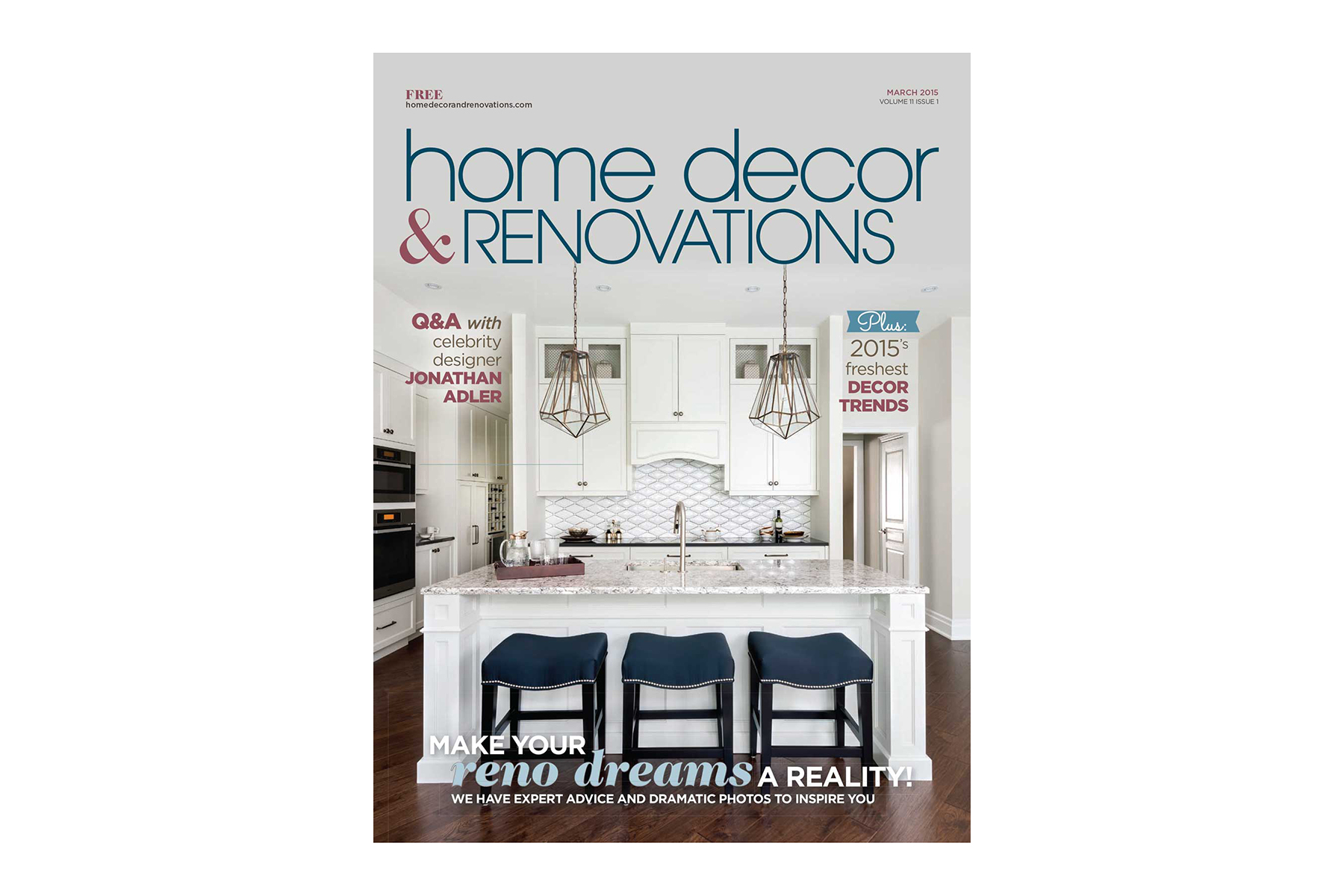 Home Decor & Renovations - Cover - March  2015